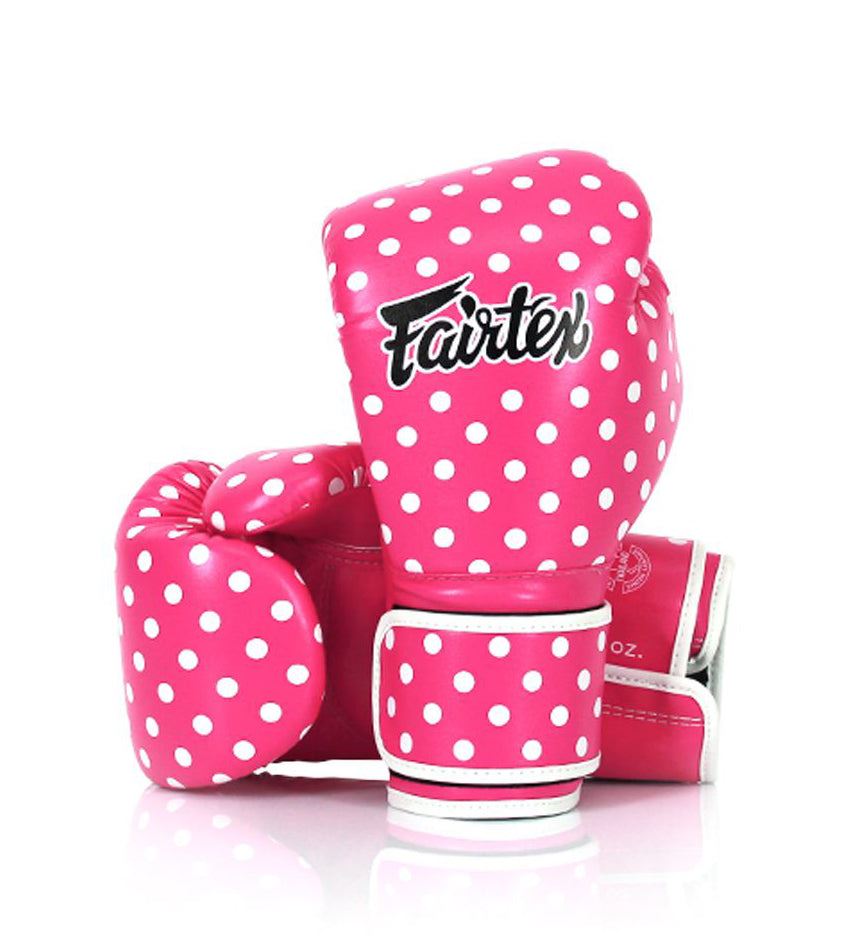 Fairtex BGV14P Microfiber Bokshandschoenen Vintage Art Collectie Polka Dot