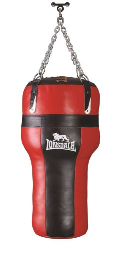 Lonsdale L core Heavy Leather Angle Bag 32kg One Size Black Unisex