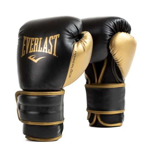 Everlast Powerlock 2 Boxing Gloves | Black | Synthetic Leather