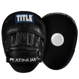 Title Handpads Platinum Punch Mitts 2.0 | Black | Genuine Leather