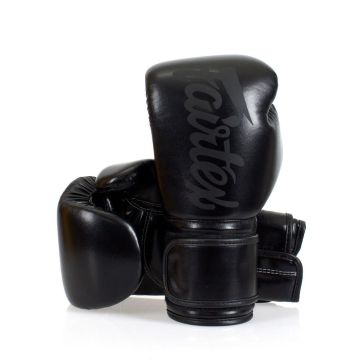 Fairtex BGV14 Gants de boxe en microfibre collection art noir uni