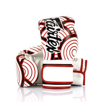 Fairtex BGV14 Gants de boxe en microfibre collection art vague rouge