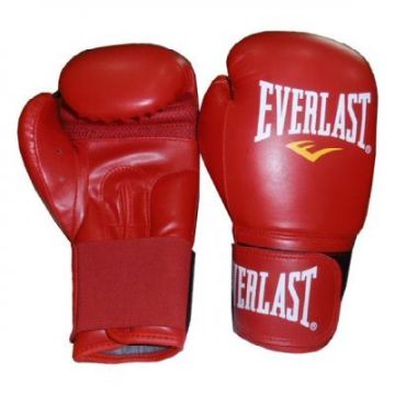 Everlast Boxe Guanto In Pelle / Pu Rosso