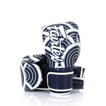 Fairtex BGV14 Microfiber Bokshandschoenen Kunstcollectie Blauwe Golf