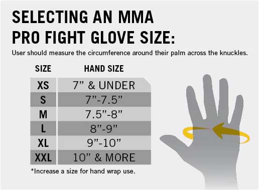 selecting-a-mma-pro-fight-glove-size